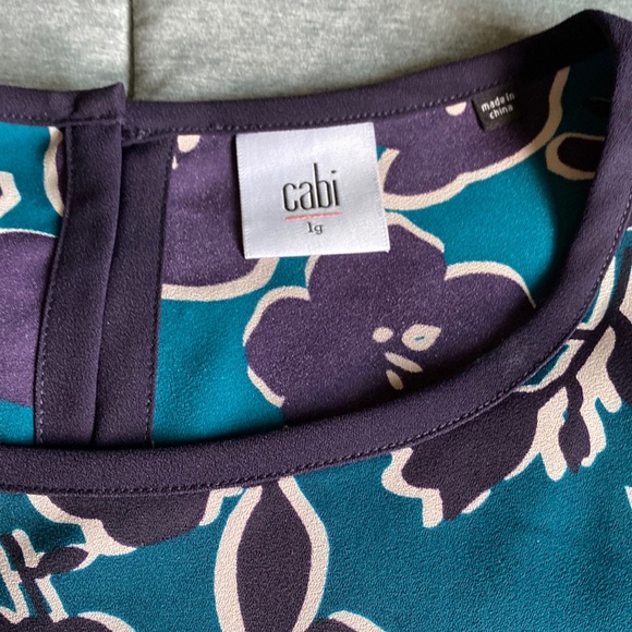 CAbi purple and turquoise tank top sz L - Picture 5 of 7